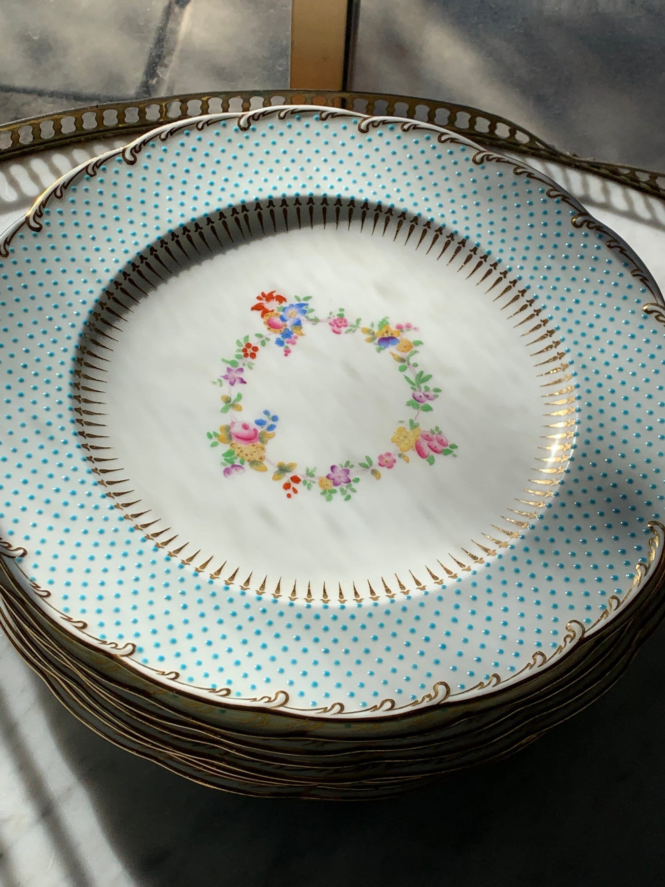 Hand painted top dinner plates