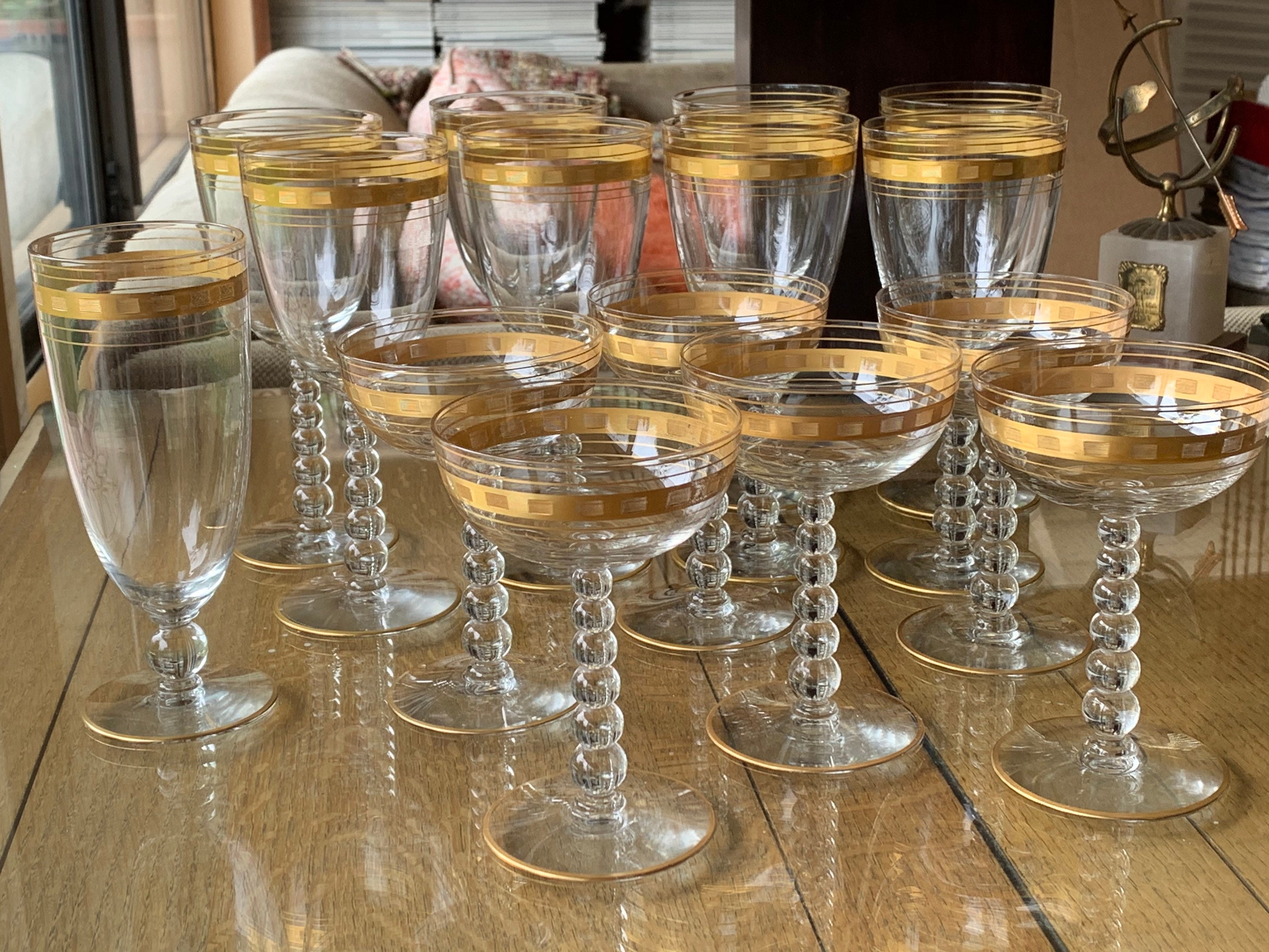 4 Vintage Small Water Glasses – Kernow Furniture