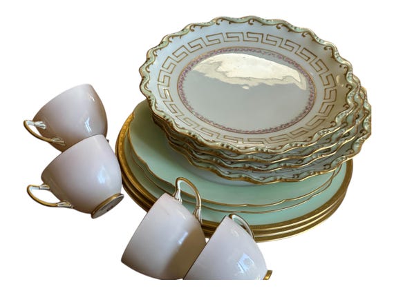 Minton Limoges Plates Teacups Spring Easter Table