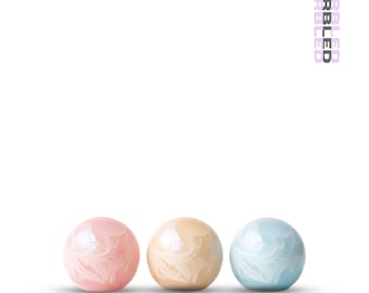 Quartz Collection Trio | Handmade Soap Set of 3 | Rose, Ivory & Mint Quartz | Gift Ready Artisan Soap Spheres