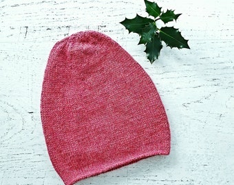 Bonnet souple, 100 % alpaga, bonnet souple en laine tricotée, tuque ample, éthique, cadeau du commerce équitable, sans plastique, écologique, fibres naturelles.