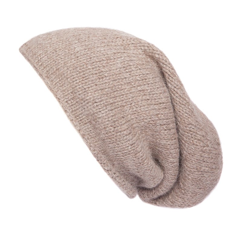 Alpaca Slouch Beanie Hand knitted, 100% Alpaca Wool Toque, Winter Alpaca Wool Slouchy Hat, Ethical, Plastic Free, Fair trade gift, Mamacha Beige