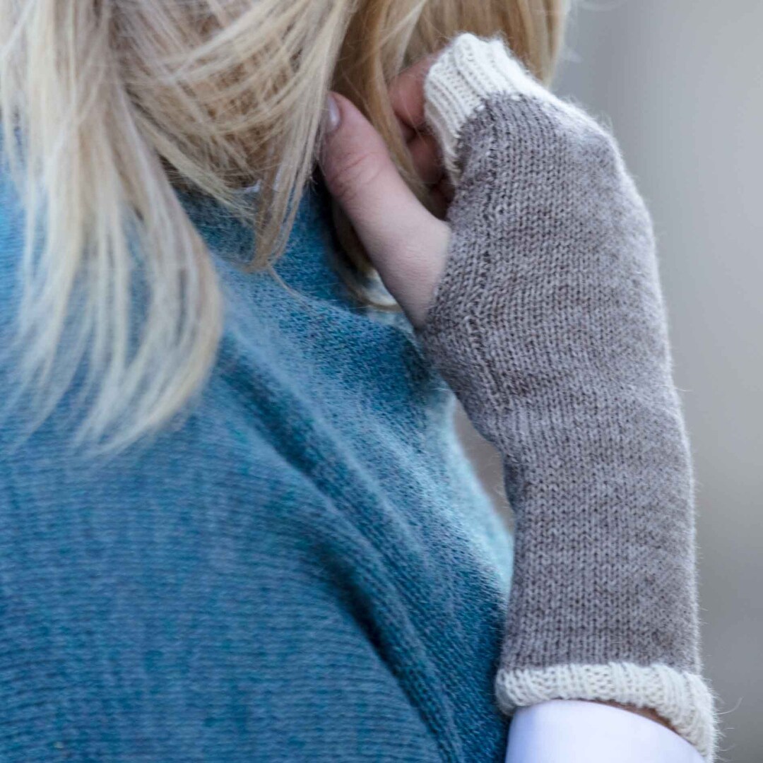 100 Alpaca Fingerless Mittens, Hand Warmers, Wool Knit Gloves, Wrist