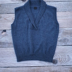 100% Alpaca Vest, Sleeveless knit wool jumper for woman, sweater, woollen pullover, fair trade, ethical, knitted top. PLASTIC FREE. image 7