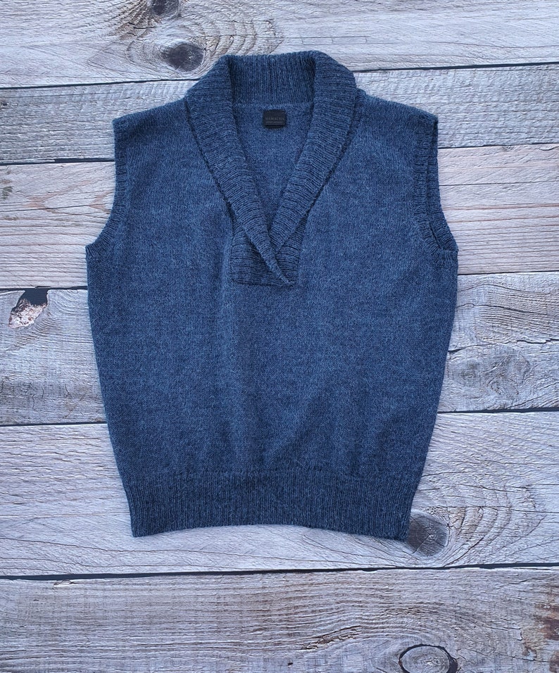 100% Alpaca Vest, Sleeveless knit wool jumper for woman, sweater, woollen pullover, fair trade, ethical, knitted top. PLASTIC FREE. image 7