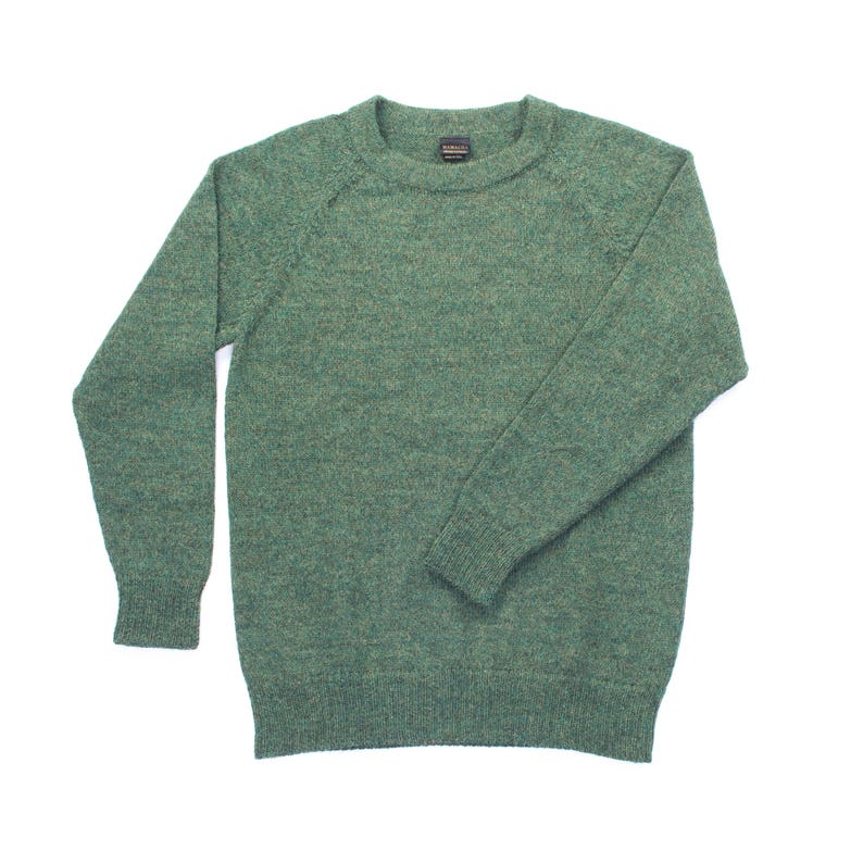 Anira Alpaca Blend Crew Neck Lightweight Jumper Sweater-Yellow main image 1