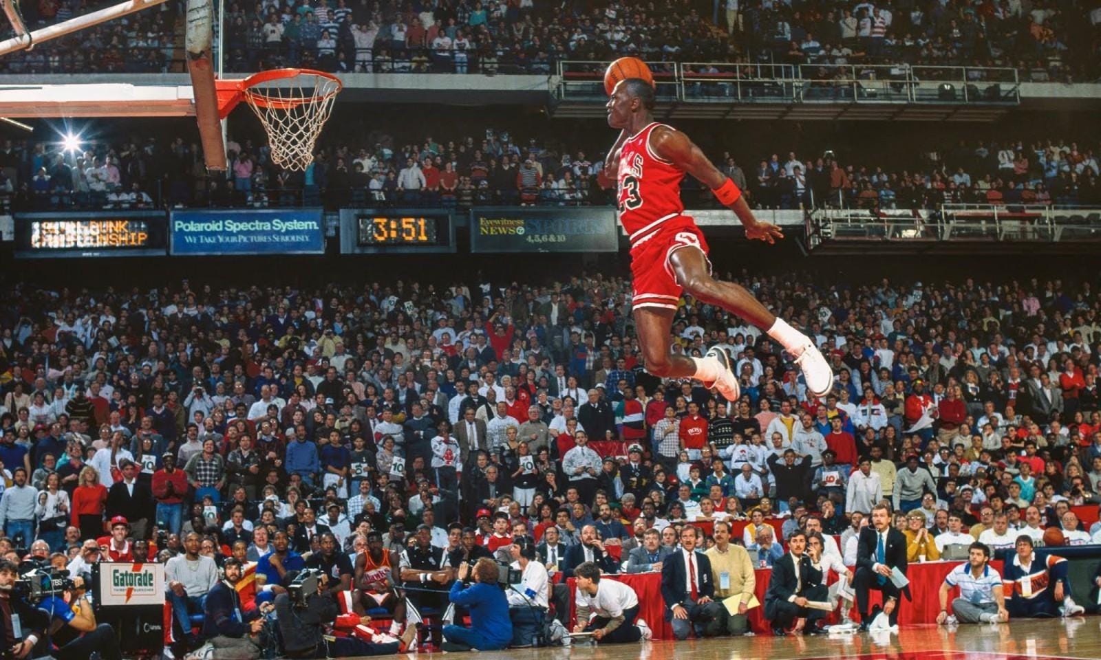 Michael Jordan Slam Dunk Contest Poster - Etsy