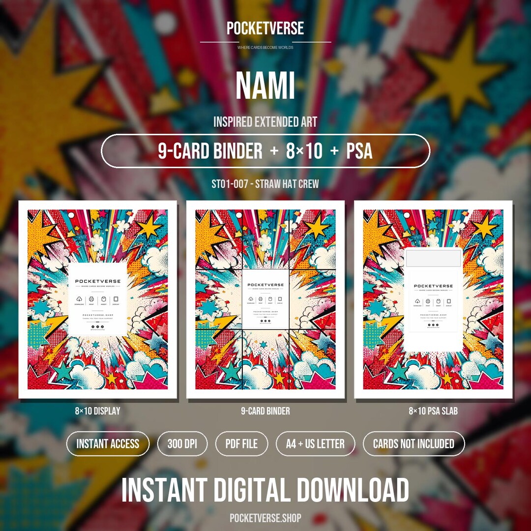 Nami Inspired Extended Art | ST01-007 | 9-card Binder Display