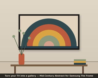 Samsung Frame TV Art Set of 12 | Mid-Century Abstract Boho Digital Download, 4K Art Mode TV Wallpaper, Instant Download