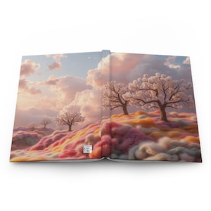 Dreamy Cotton Candy Landscape Journal | Fantasy Tree Hardcover, Notebook, Journal, Daily Journal, Diary