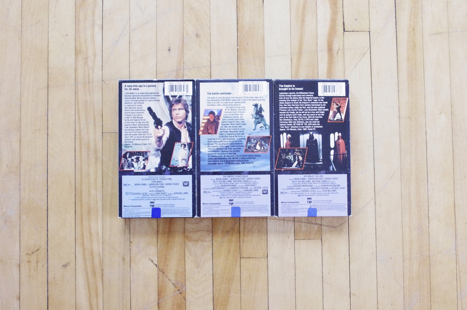 1988 star wars trilogy vhs box set