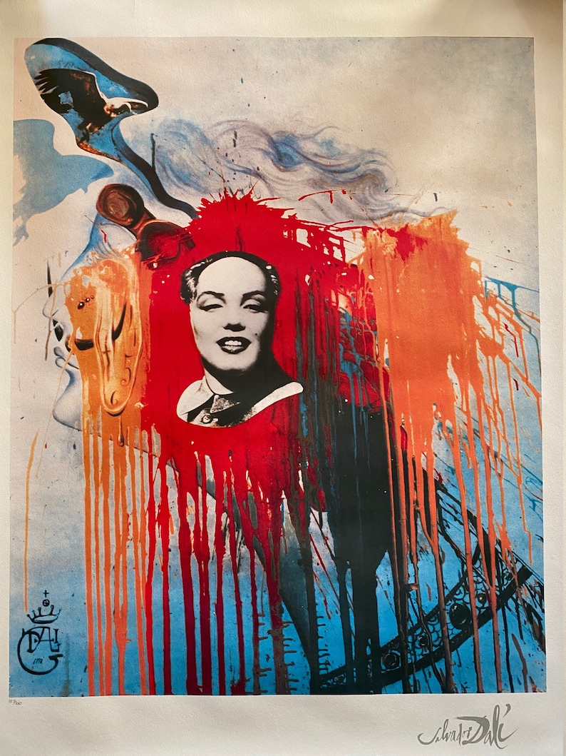 Marilyn Monroe Mao by Salvador Dali Limited Edition Lithograph 187/500