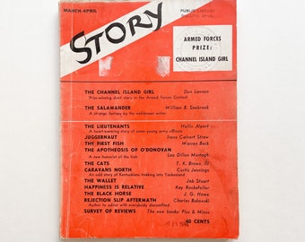 Story Magazine March-April 1944, featuring "Aftermath of a Lengthy Rejection Slip" by Charles Bukowski. His First Published Work