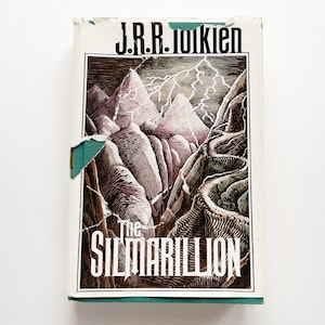 The Silmarillion First Edition, Fourth Printing 1977 by J.R.R. Tolkien - Fair Condition - No Map