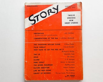 Story Magazine Volume 26, Number 112 New York, 1945 - Contains "Elaine" a short story by J.D. Salinger