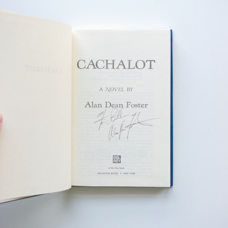 Cachalot by Alan Dean Foster Signed Edition 1980 Del Rey | Etsy