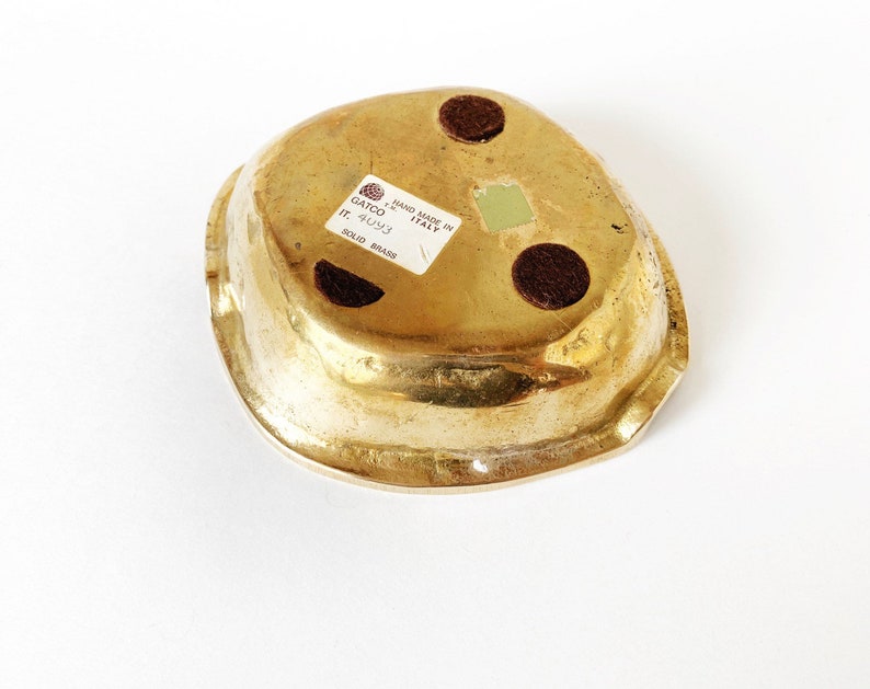 1970s Italian Brass Ash Receiver or Catchall