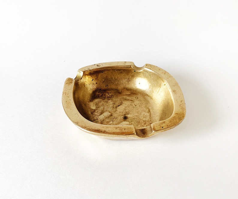 1970s Italian Brass Ash Receiver or Catchall