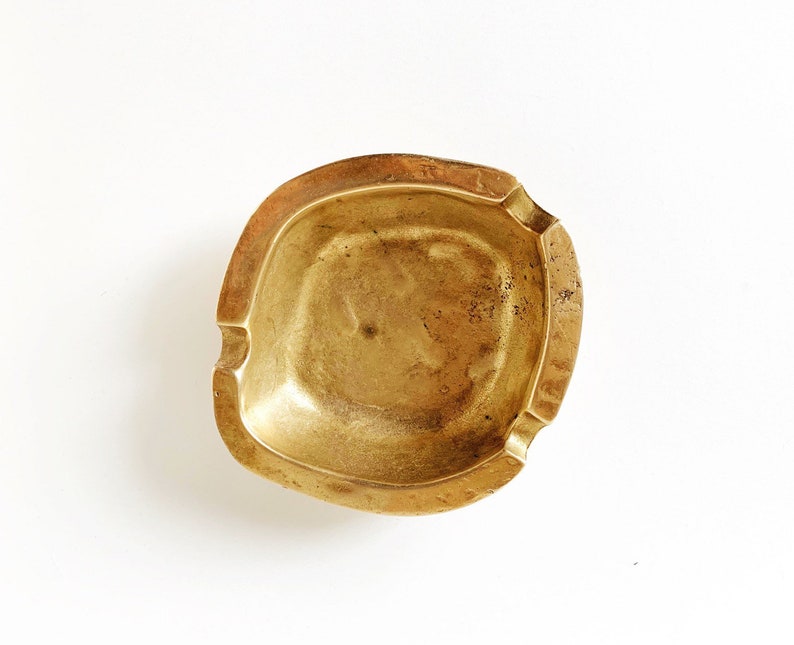 1970s Italian Brass Ash Receiver or Catchall