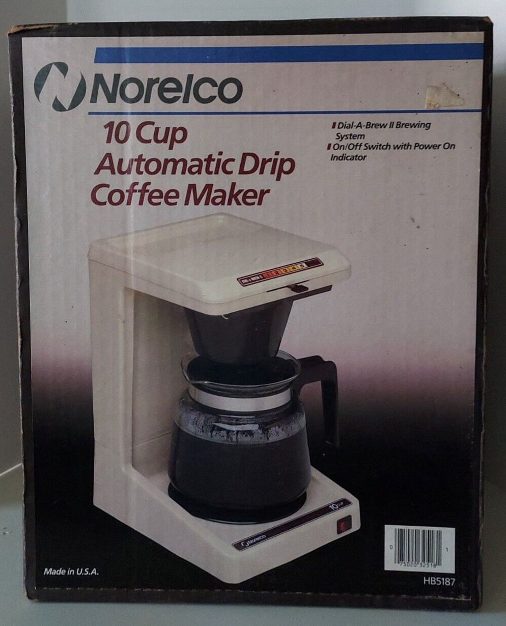 1970s Norelco Hot Stuff Travel Coffee Maker Set, Retro Mod Design, Complete  With Accessories 