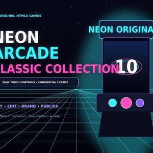 10 HTML5 Arcade Games Bundle, Neon Browser Games, Touch Game Source Code, Commercial Licence