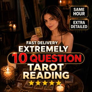 Same Hour - 10 Question Psychic Reading: Intuitive, Medium, Astrology, Fast Insight