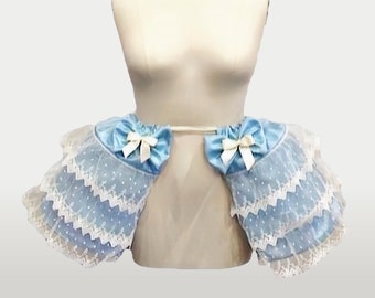 Rococo Pannier Spa Blue High Profile Marie Antoinette
