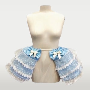Rococo Pannier Spa Blue High Profile Marie Antoinette