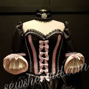 Marie Antoinette Rococo Costume Dress Skirt Corset