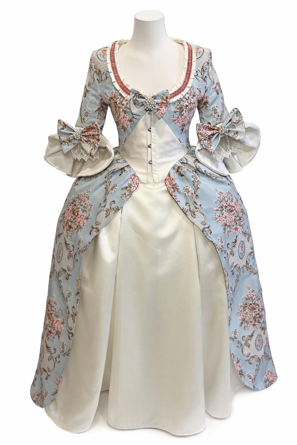 Rococo Ball Gown Set with Pannier and Underskirt