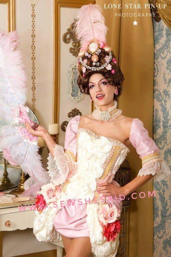 Marie Antoinette Costume Dress Skirt Corset Rococo