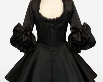 black ballerina style dress Bailey Black Taffeta Ballet Dress