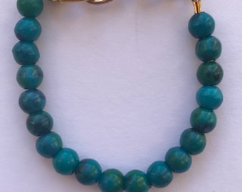 Teal Beaded Baby Bracelet – Stackable Toddler Jewelry