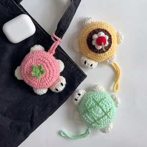 Crochet No-Sew Pudding Turtle Pouch Pattern (PDF Download)