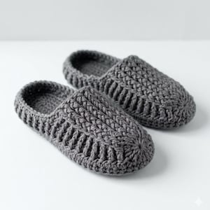 Crochet Slippers Pattern PDF | Comfortable House Shoes | Beginner Friendly Footwear Tutorial