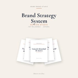 Cuaderno de estrategia de marca, Edición Studio: 9 PDF rellenables, arquetipos de Jung