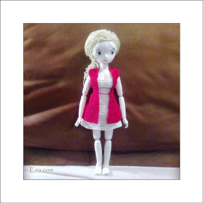 PATTERN Crochet Doll Pattern Kumiko image 2