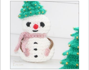 PATTERN - Crochet Christmas Snowman