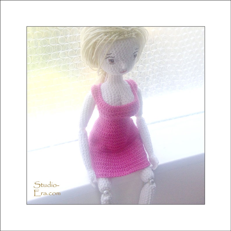PATTERN Crochet Doll Pattern Kumiko image 3