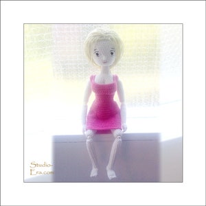 PATTERN Crochet Doll Pattern Kumiko image 1