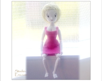 PATTERN - Crochet Doll Pattern - Kumiko