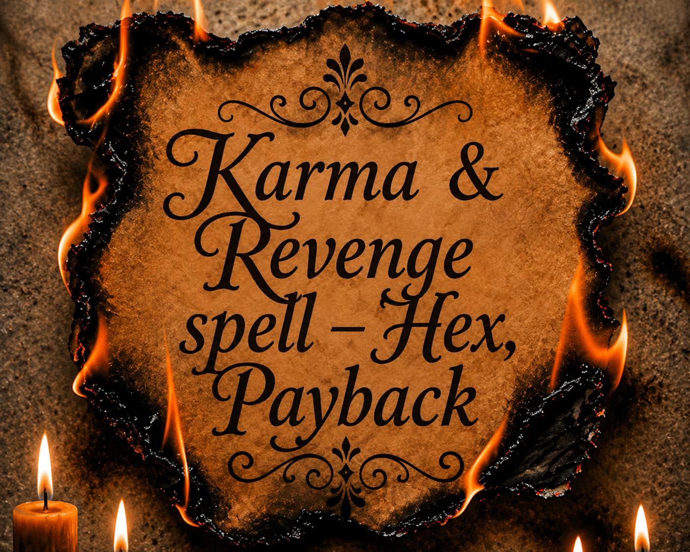 Karma & Revenge spell – Hex, Payback | Curse reversal spell for stubborn target - Karmic Justice and Energy Reversal, Return Negativity fast