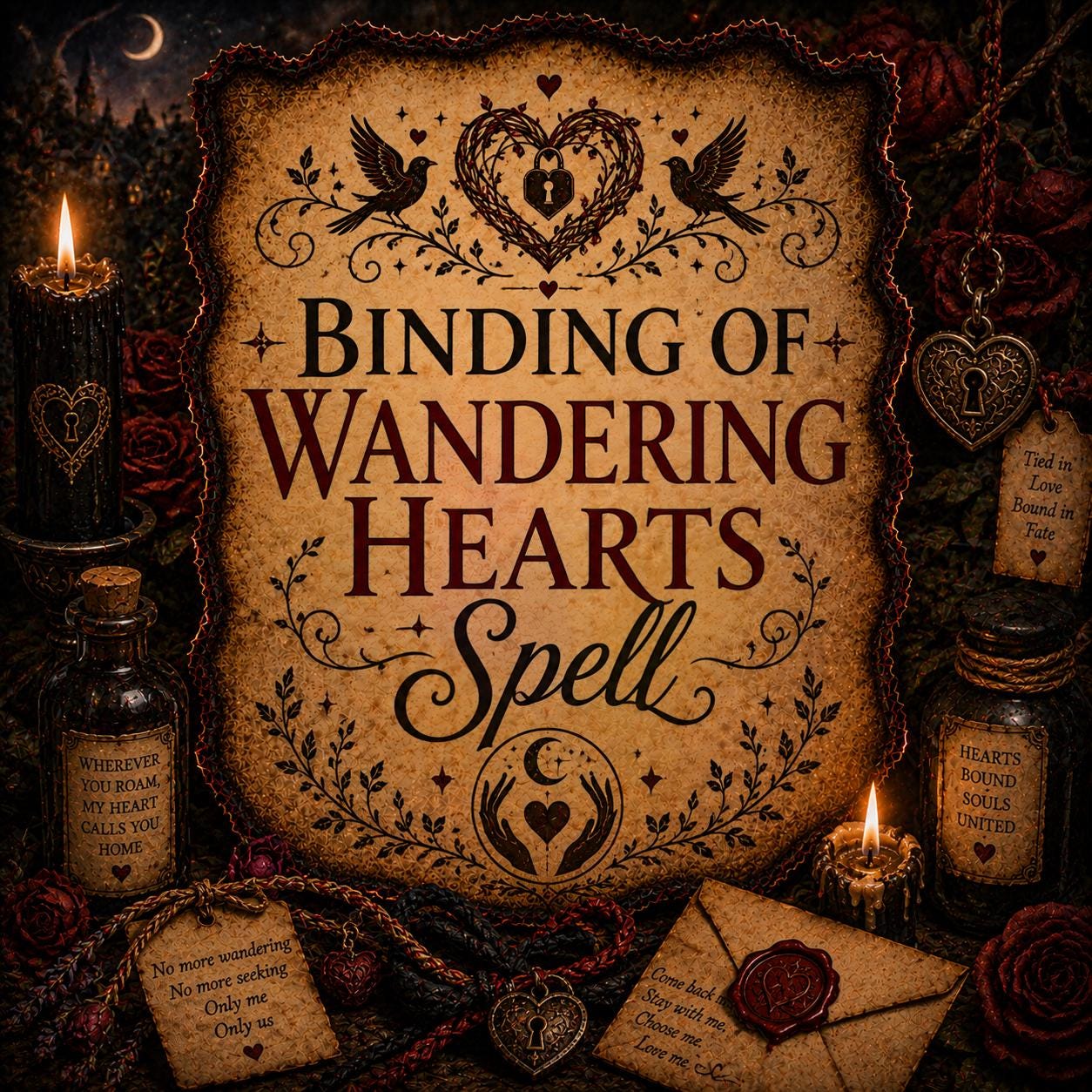 Binding Of Wandering Hearts Spell, Love Commitment Ritual | Relationship Stability Casting, Loyalty & Devotion Working
