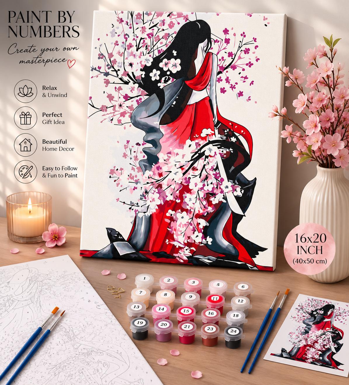 SOLD〜＊桜色　レースフレームタッセル＊〜 16x20 Cherry Blossom - Etsy