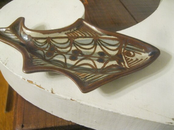 Mid Century Fish Ring Dish, Ring Dish, Coin Tray,