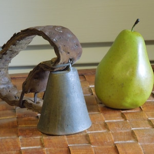 ON SALE!! Antique Bronze Goat / Cow Bell, 1800&quot;s Leather Strap Cow Bell, Free Shipping!!