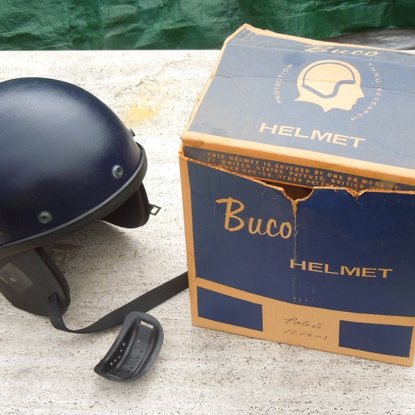 ON SALE!! Rare Buco Motorcycle Helmet, Vintage Sports Racing Half Helmet, Free Shipping!!