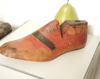 Antique Wooden Shoe Form, Cobbler's Foot Tool, Pediatrist Decor, FREE PRIORITY SHIPPING!!
