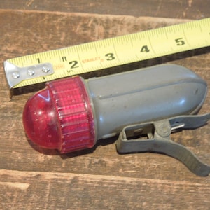 Clip On Bicycle Red Tail Light, Delta Mid Century Rocket Bike Light, FREE SHIPPING!!