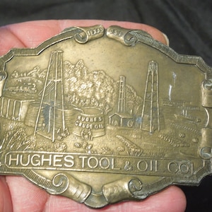 Collectible Brass Tool Belt Buckle, Montauk Silver Co., 1960&#39;s Belt Buckle Made In England, FREE SHIPPING!!